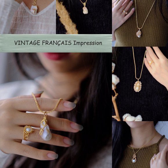 VINTAGE FRANÇAIS | Dainty Genuine Baroque Freshwat - Picture 3 of 16